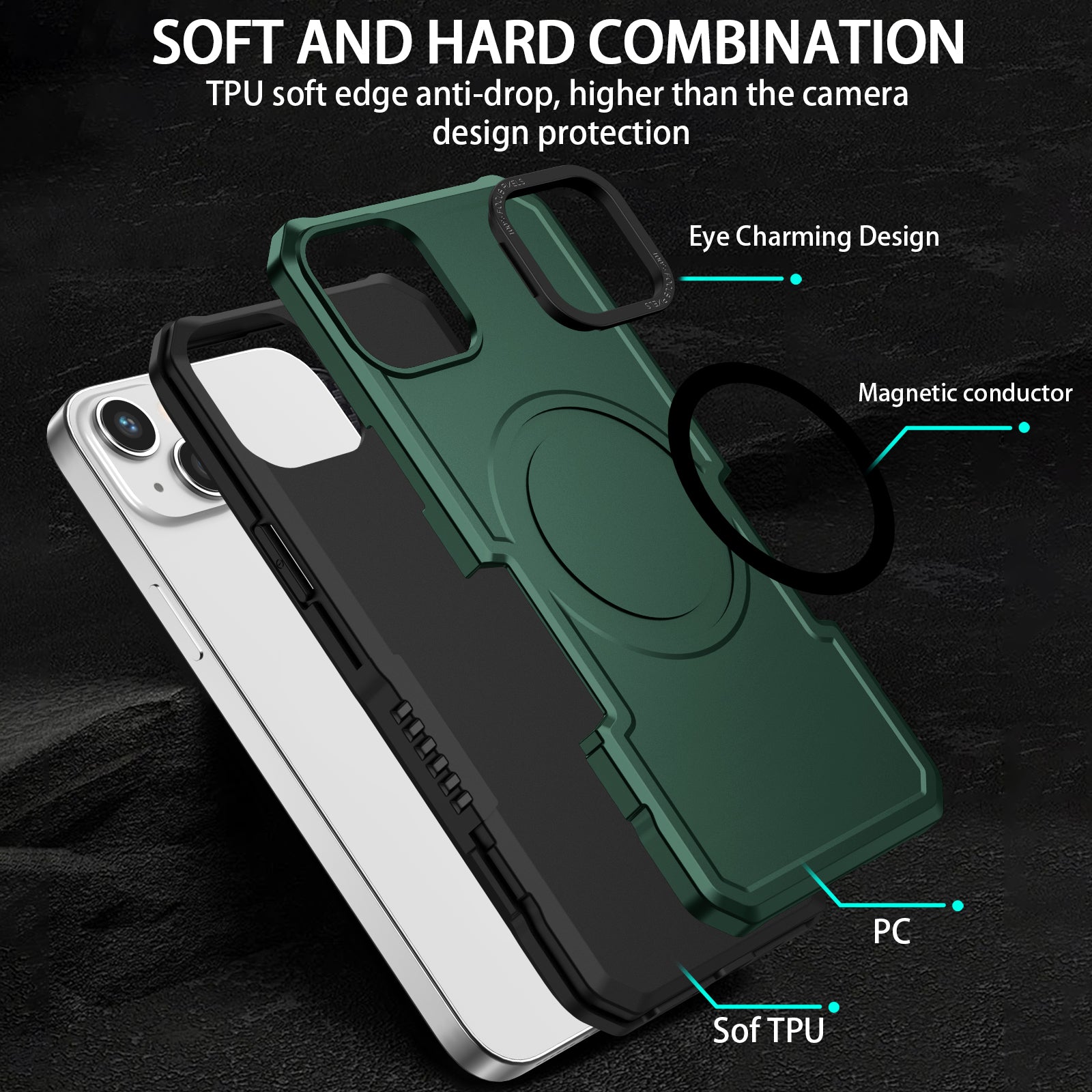 iPhone 14/13 magsafe Fall prevention Case