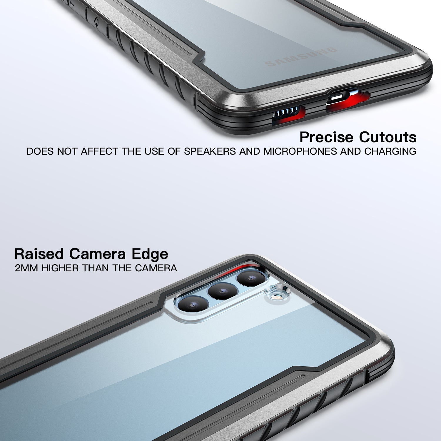 Samsung Galaxy S23 Plus Color bumper full body heavy protection design case