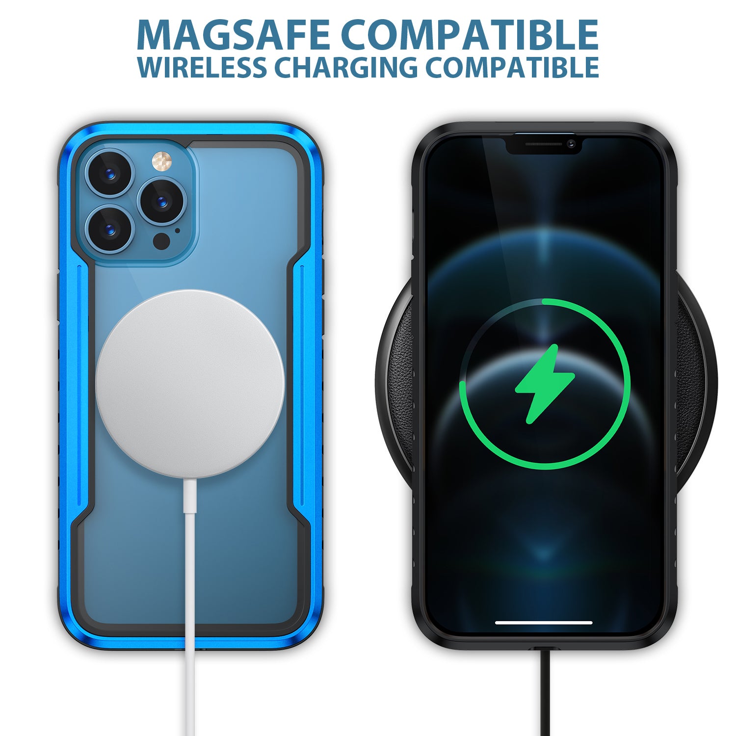 Designed for iPhone 13 Pro Case with Colorful Bumper Full Body Heavy Duty Protection