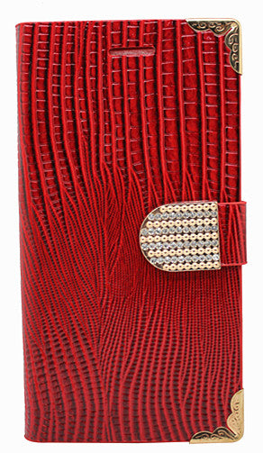 Leather Diamond Wallet Case for Iphone 6 Plus