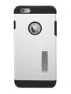 Solid Rubber Case With Metal Accent For IPhone 6 Plus (5.5inch) - White