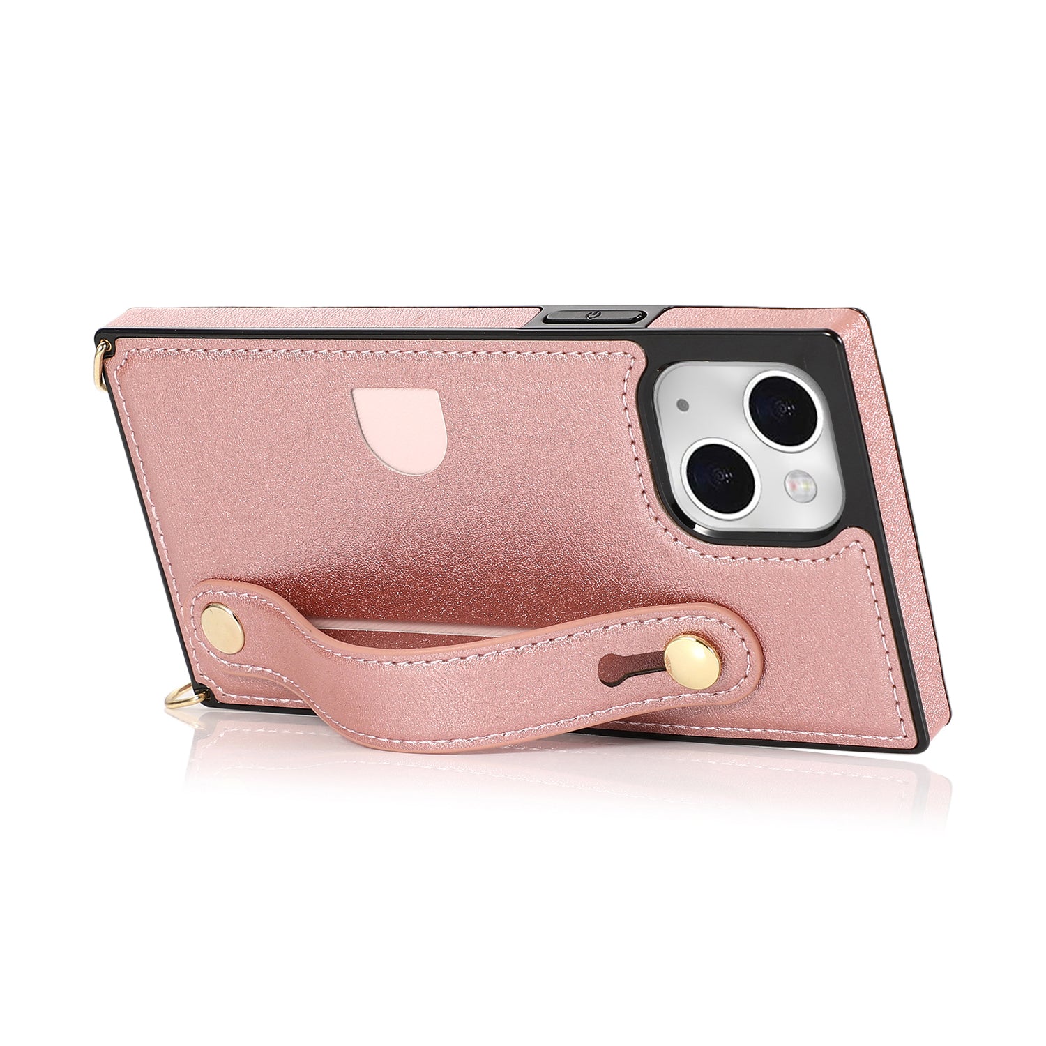 Fashion Leather Case with 1 Credit Card Slots for iPhone 13 min(5.4")
