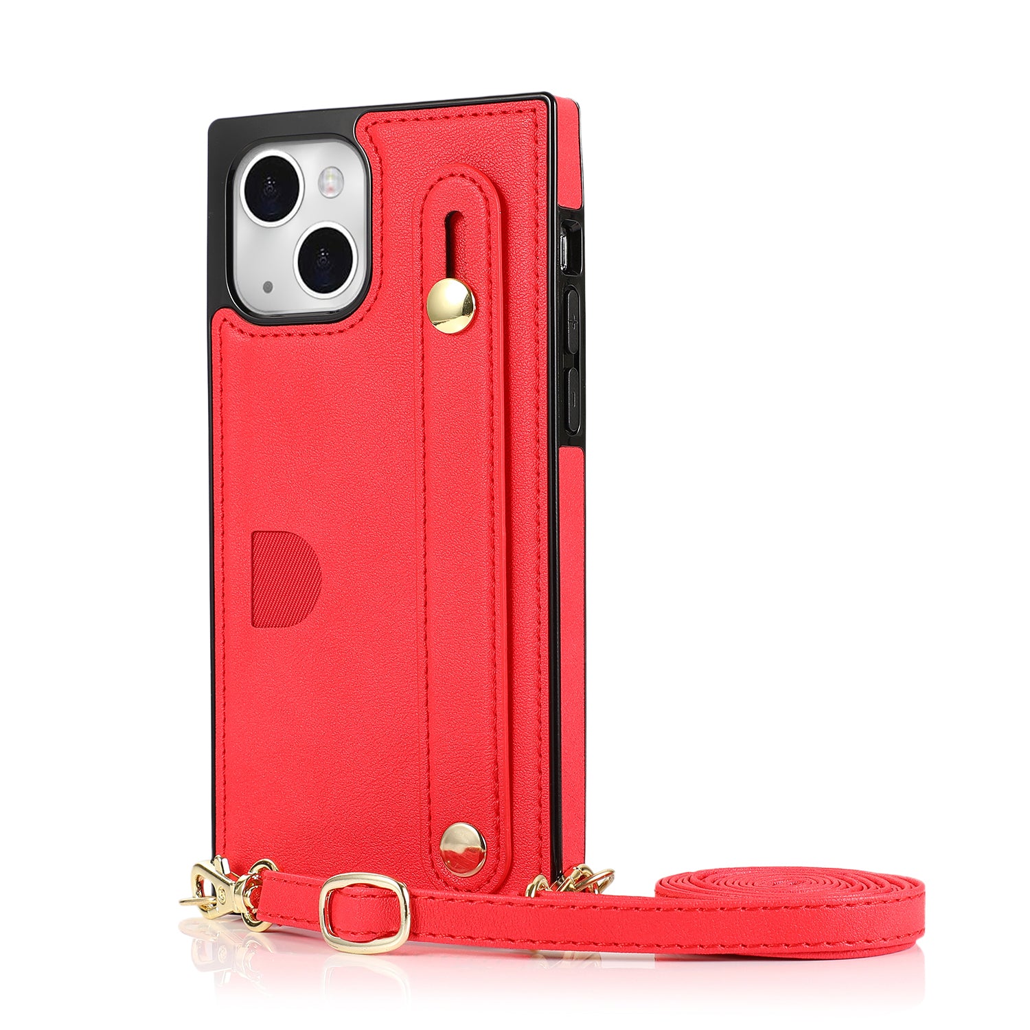 Fashion Leather Case with 1 Credit Card Slots for iPhone 13 min(5.4")