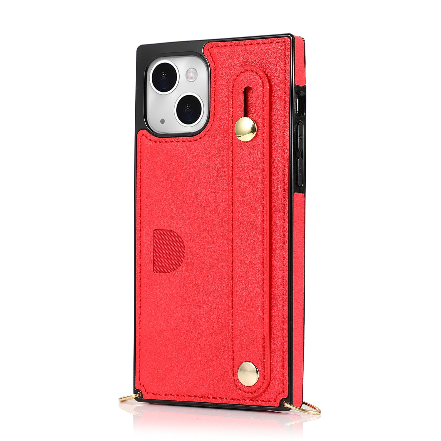 Fashion Leather Case with 1 Credit Card Slots for iPhone 13 min(5.4")