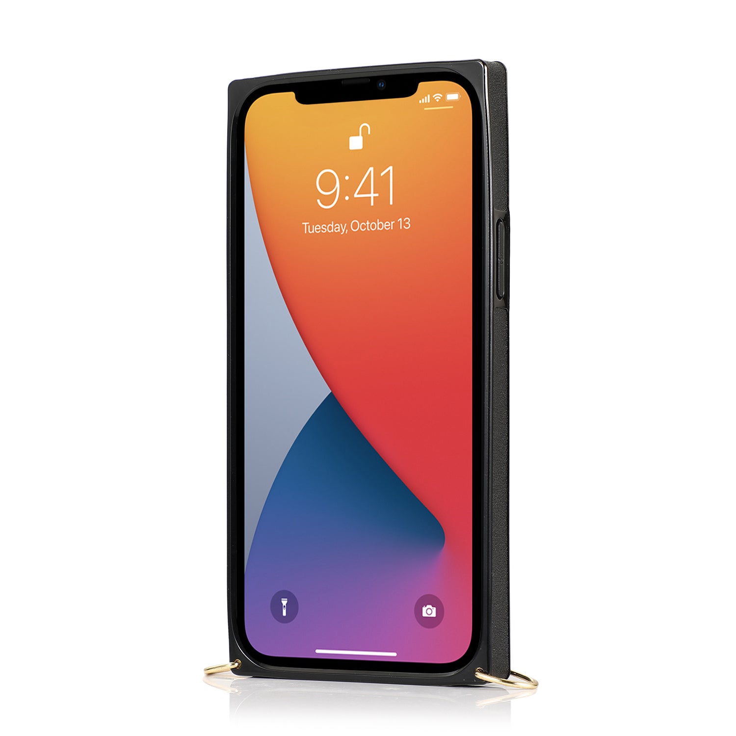 Fashion Leather Case with 1 Credit Card Slots for iPhone 13 min(5.4")