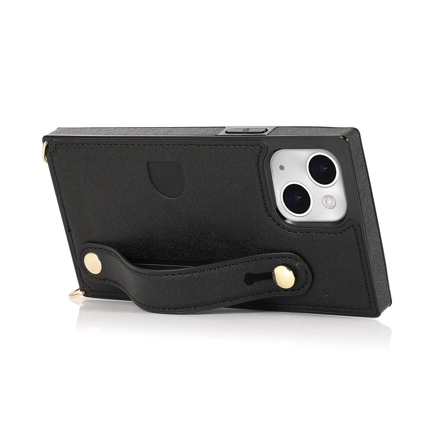 Fashion Leather Case with 1 Credit Card Slots for iPhone 13 min(5.4")