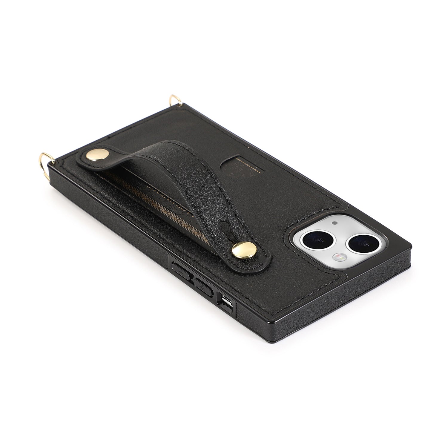 Fashion Leather Case with 1 Credit Card Slots for iPhone 13 min(5.4")