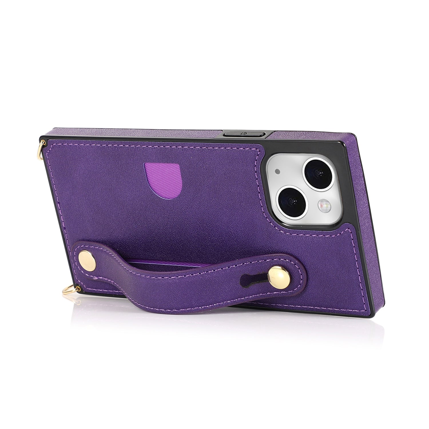 Fashion Leather Case with 1 Credit Card Slots for iPhone 13(6.1")