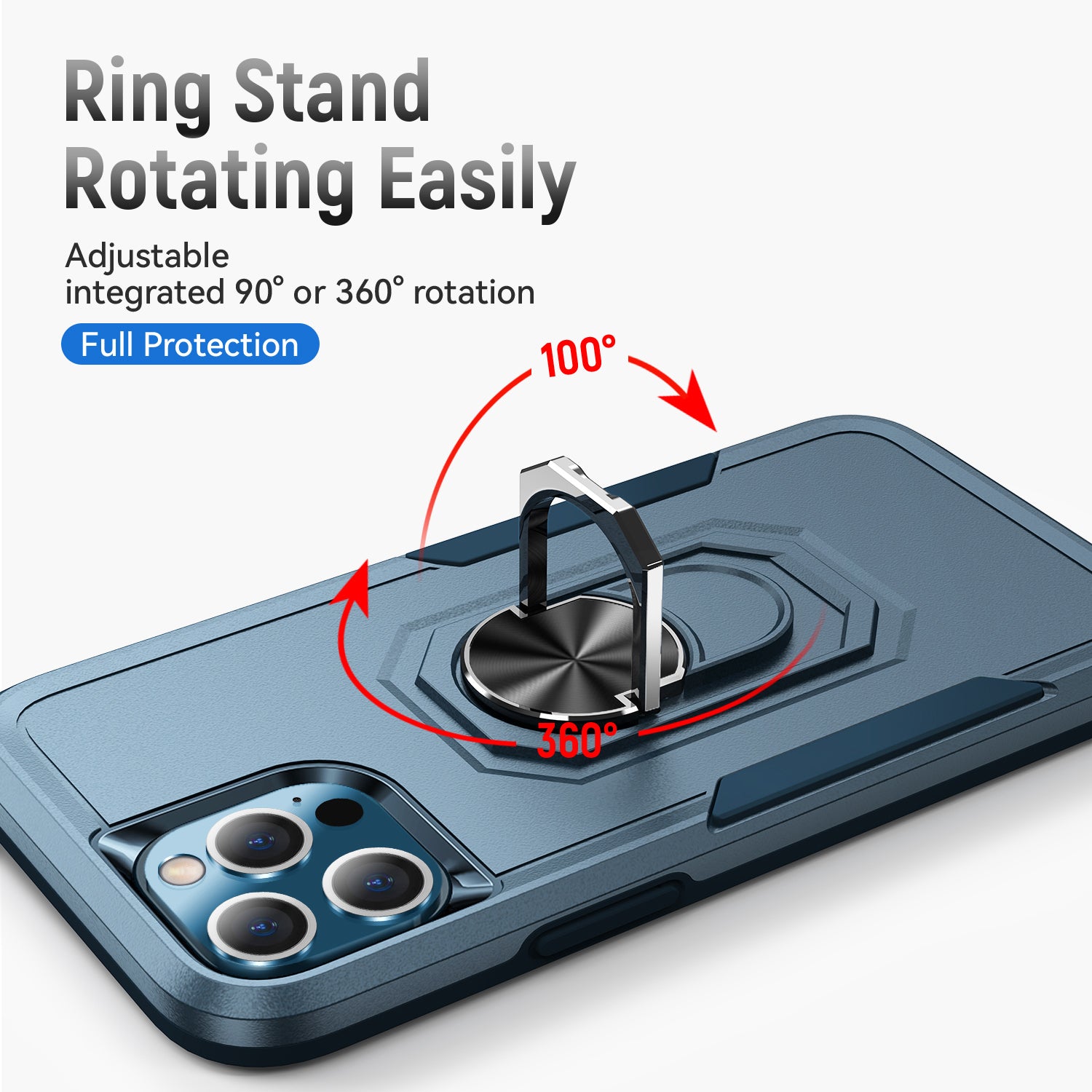 iPhone 13 Pro Max Kickstand fully protected  heavy-duty shockproof case