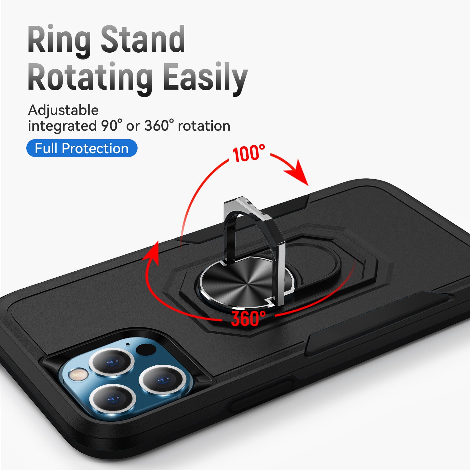 Kickstand fully protected  heavy-duty shockproof case for iPhone 13 Pro