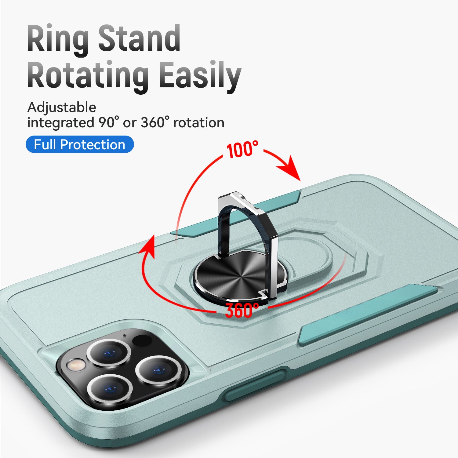 Kickstand fully protected  heavy-duty shockproof case for iPhone 13 Pro