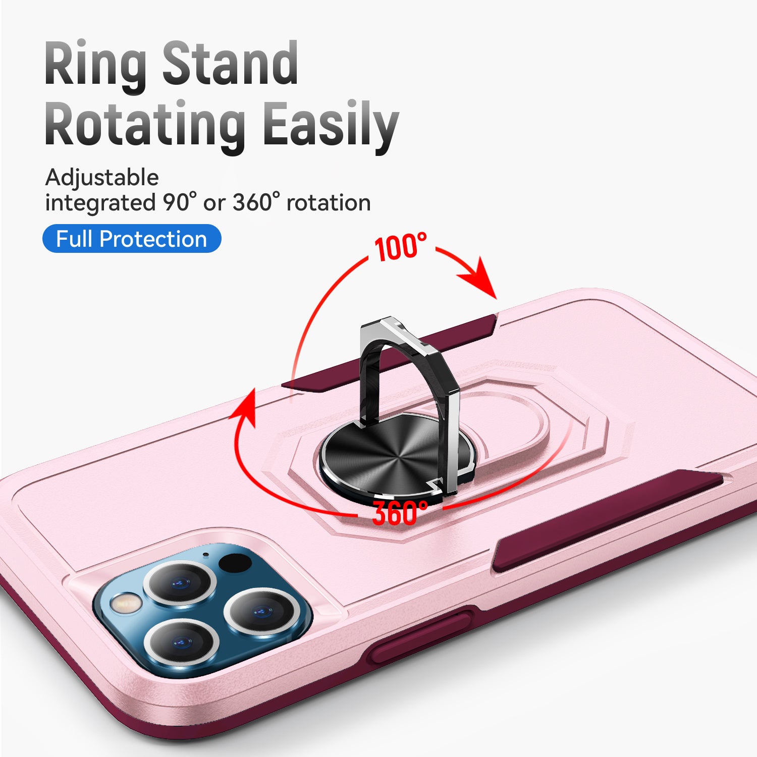 iPhone 13 Pro Max Kickstand fully protected  heavy-duty shockproof case