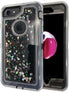 Apple iPhone 8 / 7 Transparent Floating Glitter Heavy Duty Case Compatible