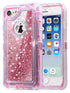 Apple iPhone 8 / 7 Transparent Floating Glitter Heavy Duty Case Compatible