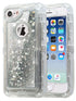 Apple iPhone 8 / 7 Transparent Floating Glitter Heavy Duty Case Compatible