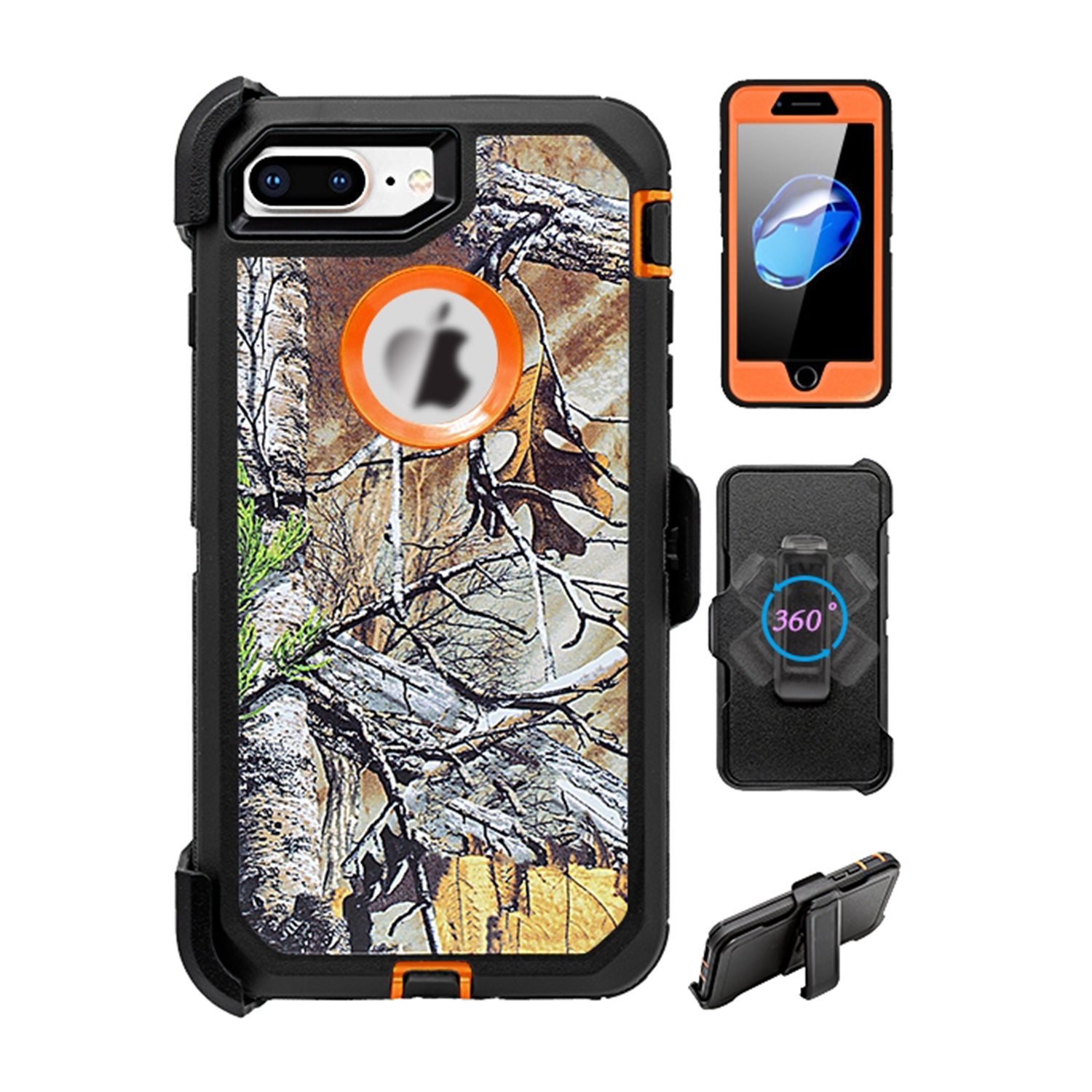 iPhone 8 & 7 Plus Design Full Protection Heavy Duty Case