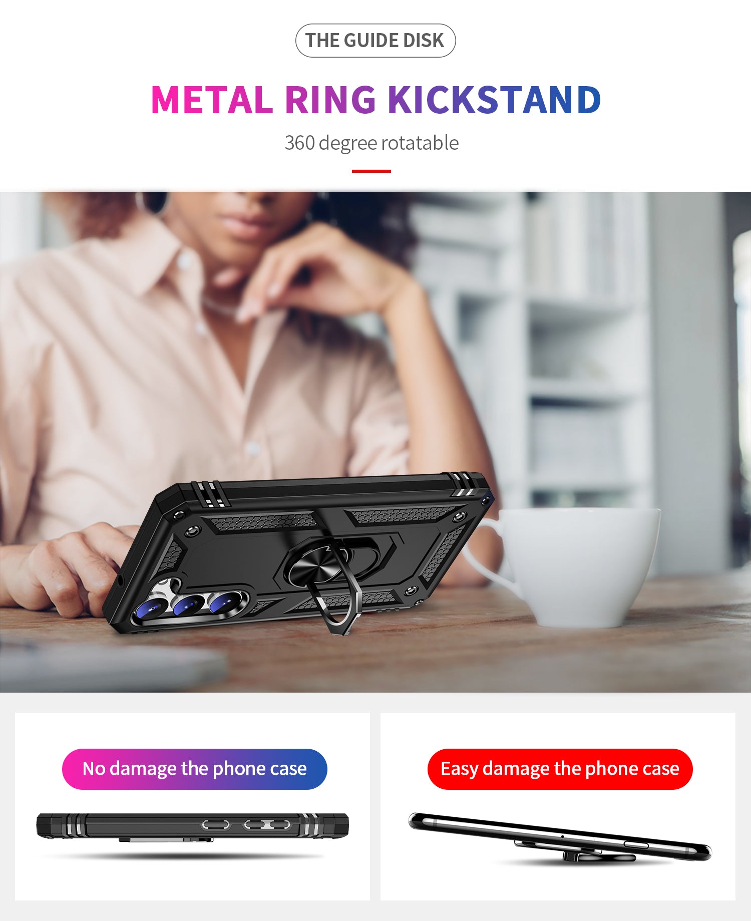 Samsung Galaxy S23 Plus Case Ring Magnetic GPS car mount Phone Holder case