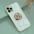 iPhone 12 Pro Max (6.7") Fashion Ring Magnetic GPS car mount Phone Holder Case