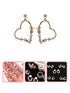 A Dozen of Flower Stud Earrings for Women Girls Cute Wreath Garland Earrings