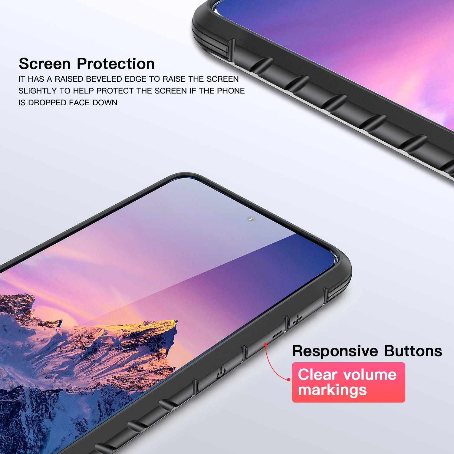 Samsung Galaxy S23 Color bumper full body heavy protection design case