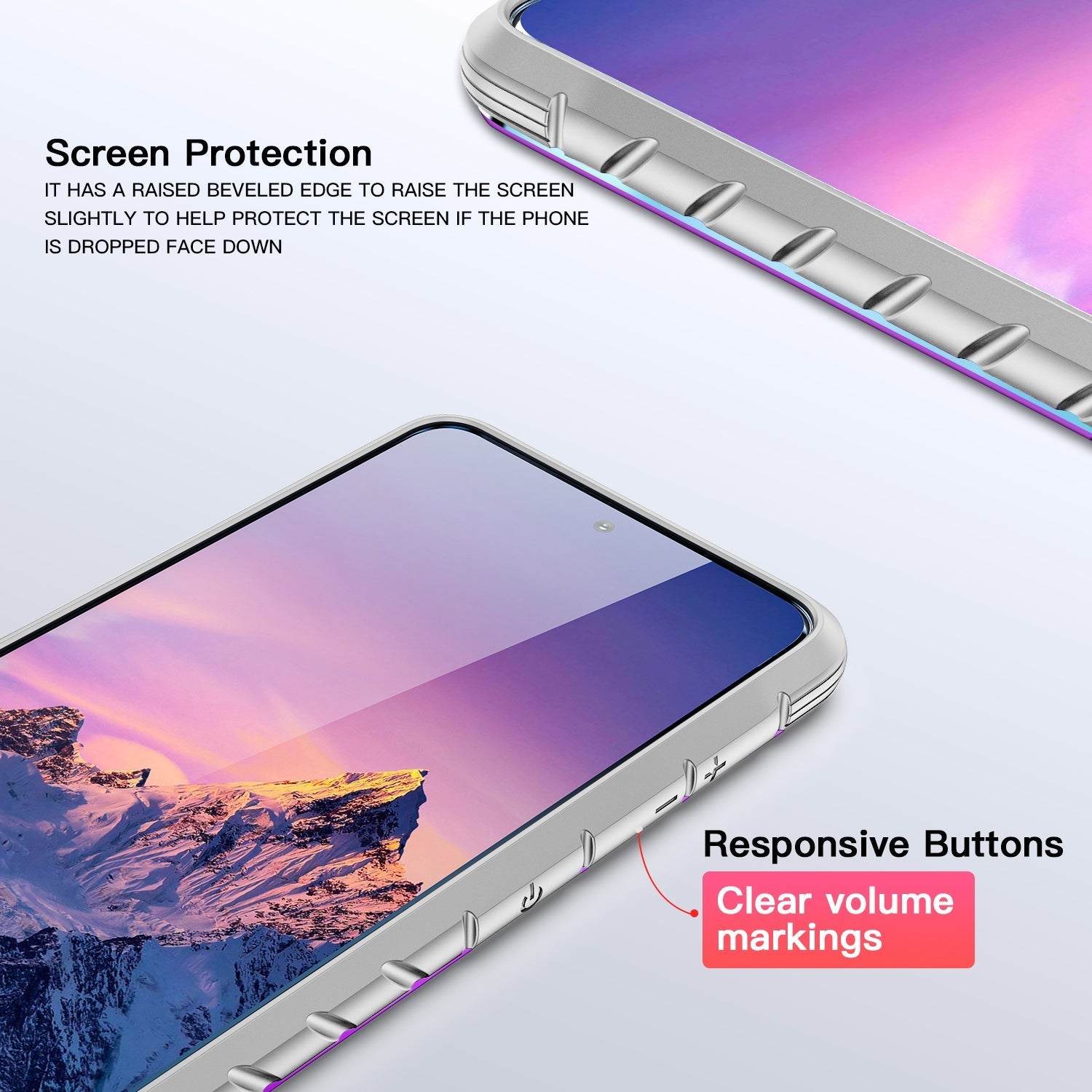 Samsung Galaxy S23 Plus Color bumper full body heavy protection design case