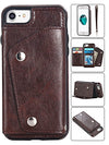 Kickstand Wallet Case with Credit Card Pockets for iPhone 8&7