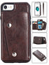 Kickstand Wallet Case with Credit Card Pockets for iPhone 8&7