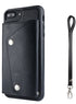 Kickstand Wallet Case with Credit Card Pockets for iPhone 8&7 Plus