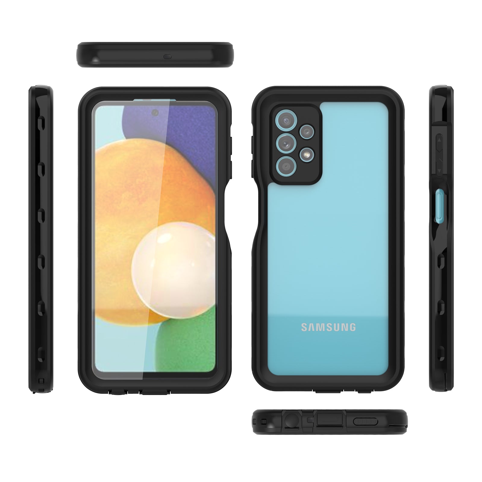 Waterproof case for Samsung Galaxy A23-Black