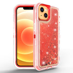 Transparent Floating Glitter Heavy Duty Case  for iPhone 13 mini