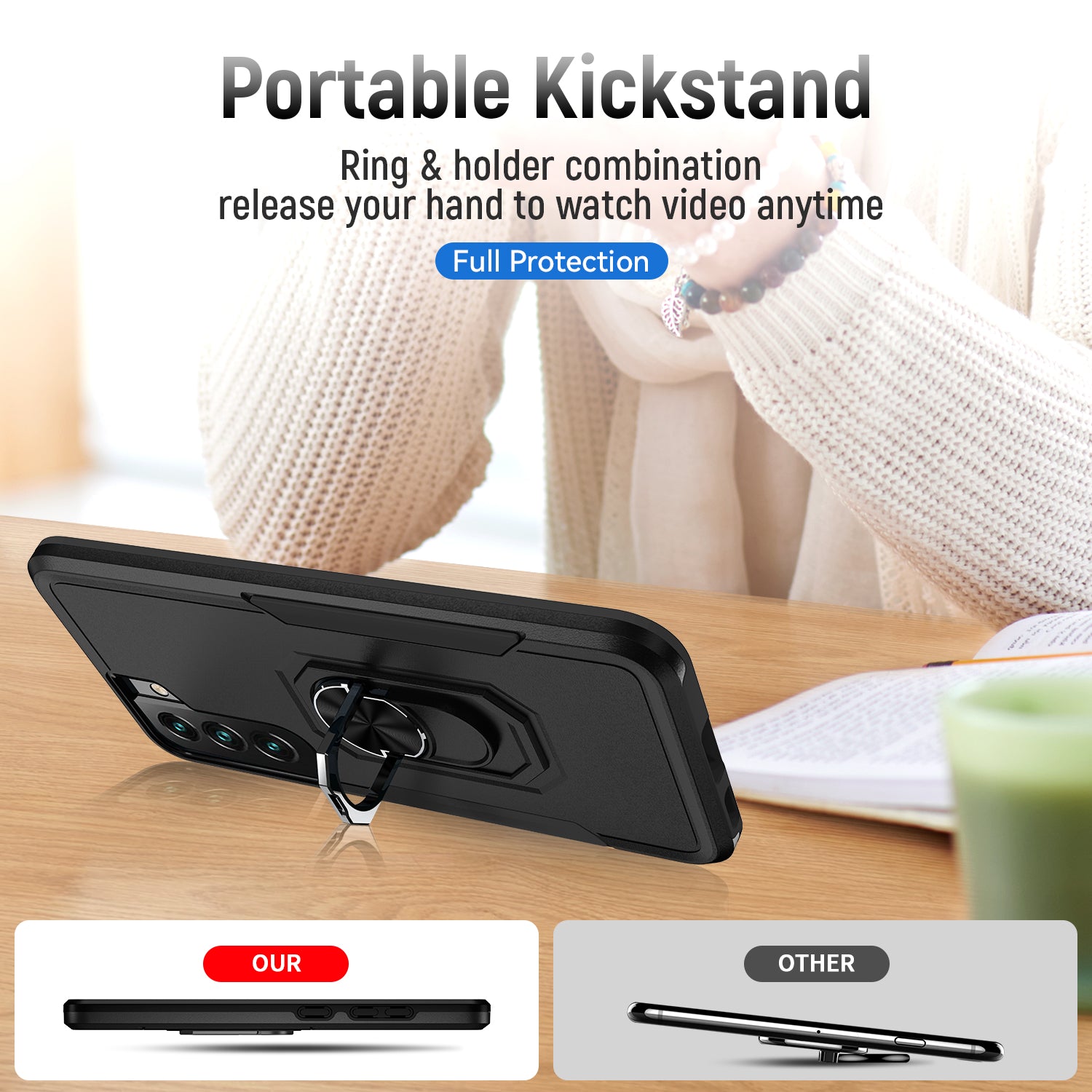 Samsung Galaxy S23 Kickstand fully protected heavy-duty shockproof case
