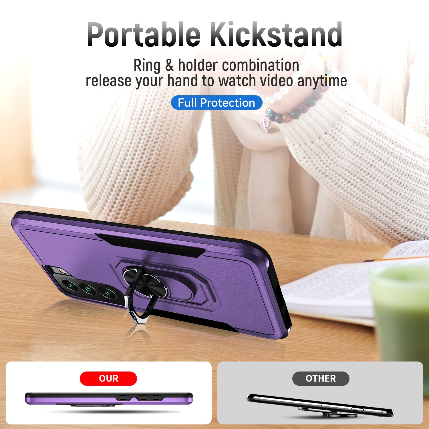 Samsung Galaxy S23 Kickstand fully protected heavy-duty shockproof case