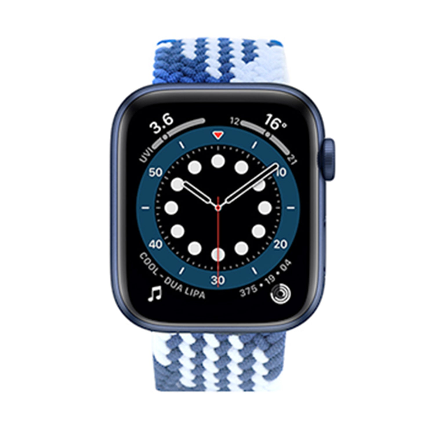 38/40/41mm Twister Braided Solo Loop Fabric Nylon Strap for i-Watch Series 7/6/5/4/3/2/1