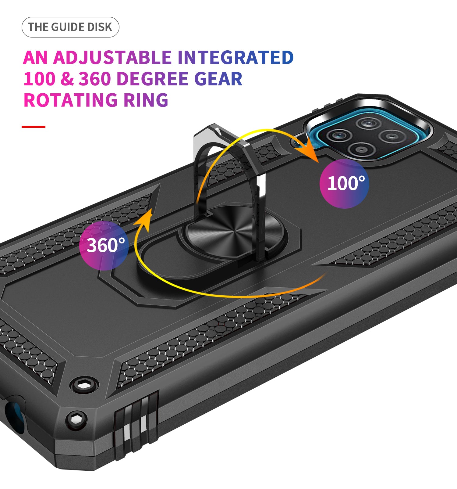 Samsung Galaxy A12(5G) Ring Magnetic GPS car mount Phone Holder