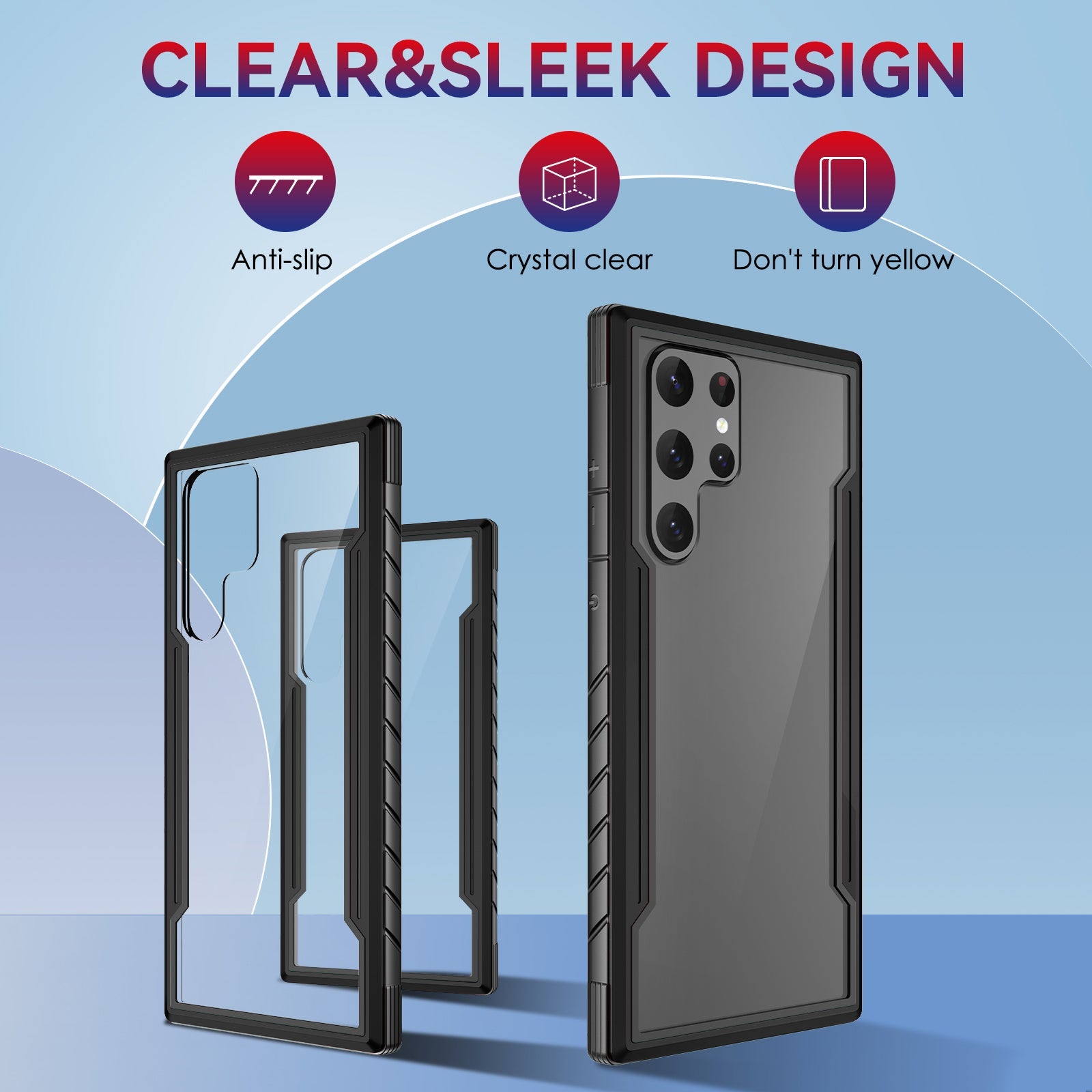 Samsung Galaxy S23 UItra case Color bumper full body heavy protection design case