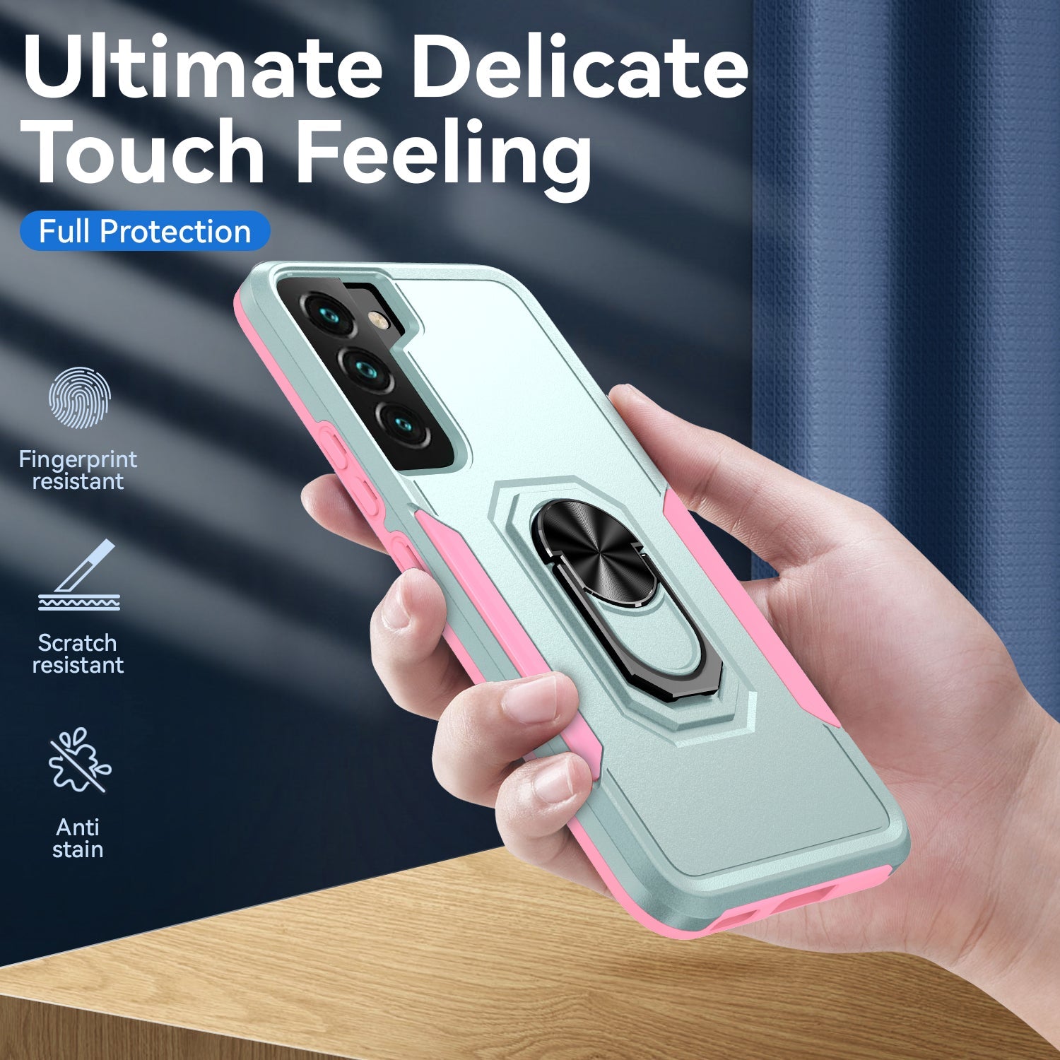 Samsung Galaxy S23 Kickstand fully protected heavy-duty shockproof case