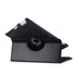 360 Degrees Rotating Leather Standing Case for iPad 4 - Hot Pink