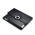 360 Degrees Rotating Leather Standing Case for iPad 4 - Hot Pink