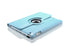 360 Degrees Rotating Leather Standing Case for iPad 4 - Hot Pink