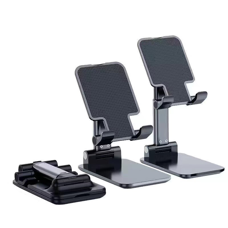 Mobile phone bracket folding and retractable