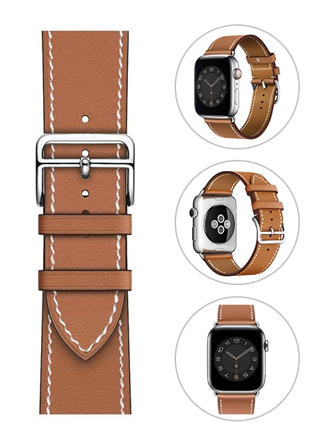 42/44/45/49 mm Color series leather strap suitable for Apple watch8/Ultra