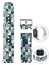 Apple Watch Series 4/3/2/1 with Silver Buckle Rubber Design Colorful Replacement i Watch Bands