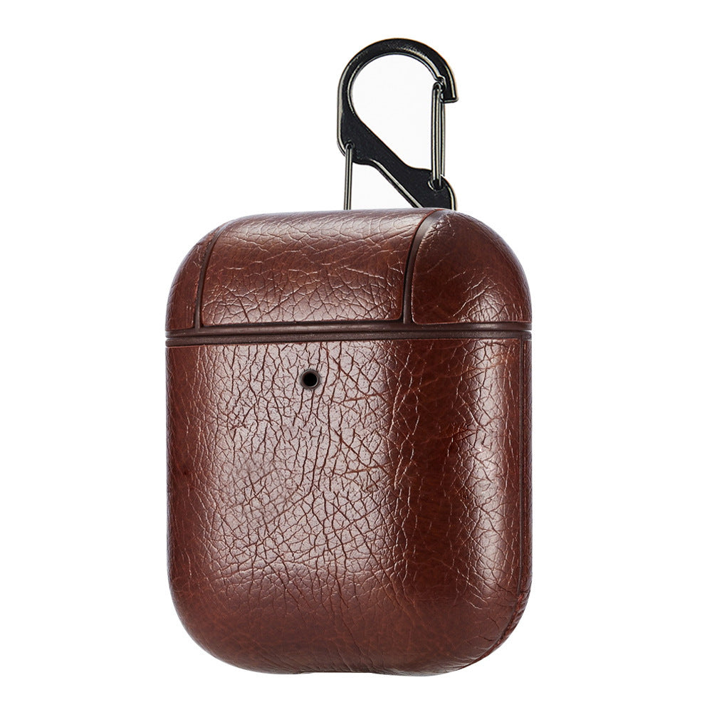 AirPods Case Protective Leather Cover and Skin Compatible with Apple AirPods