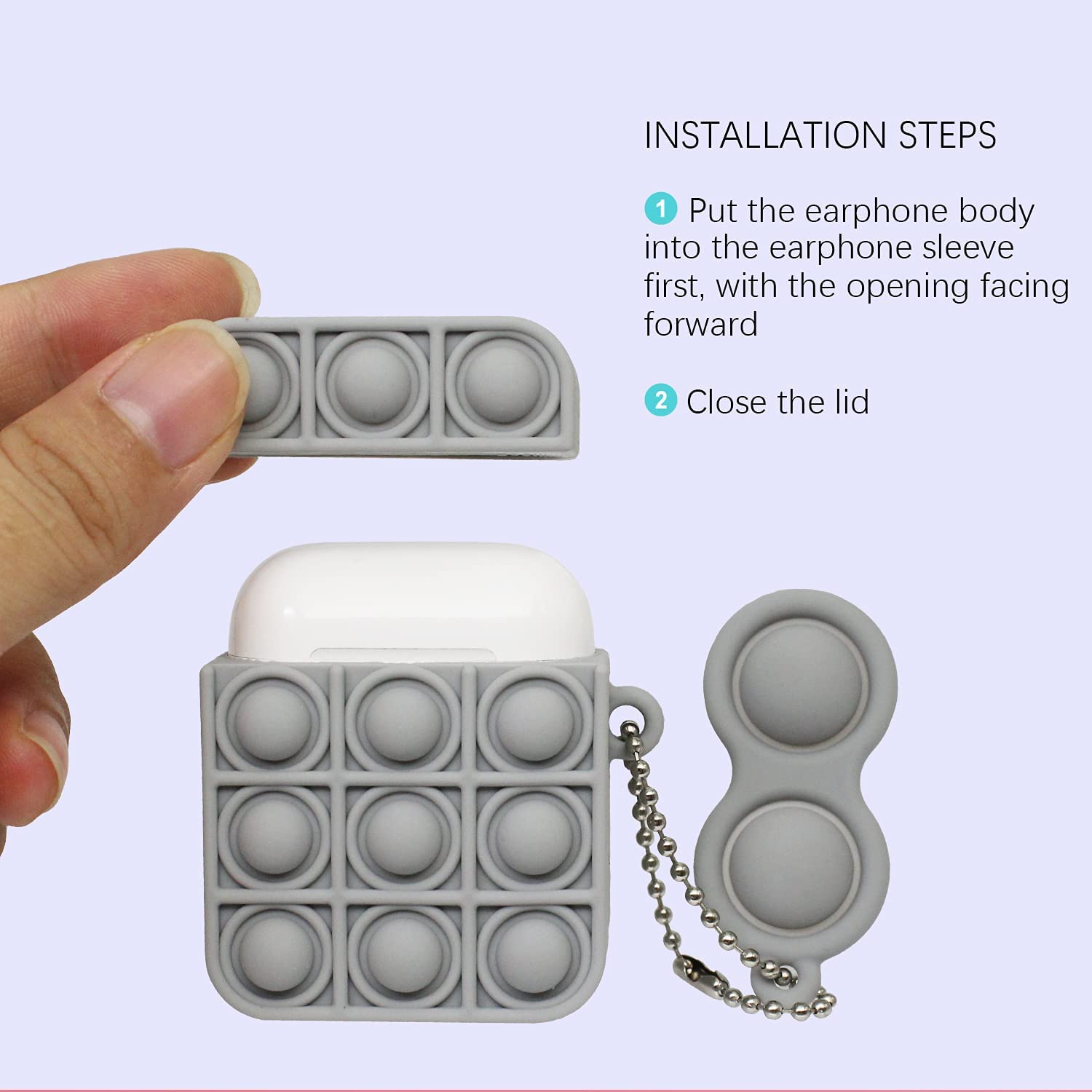 3D Press bubble sense for AirPods  case
