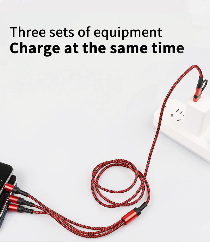 PD fast charging 5-in-1 data cable 2-in-3 charging cable