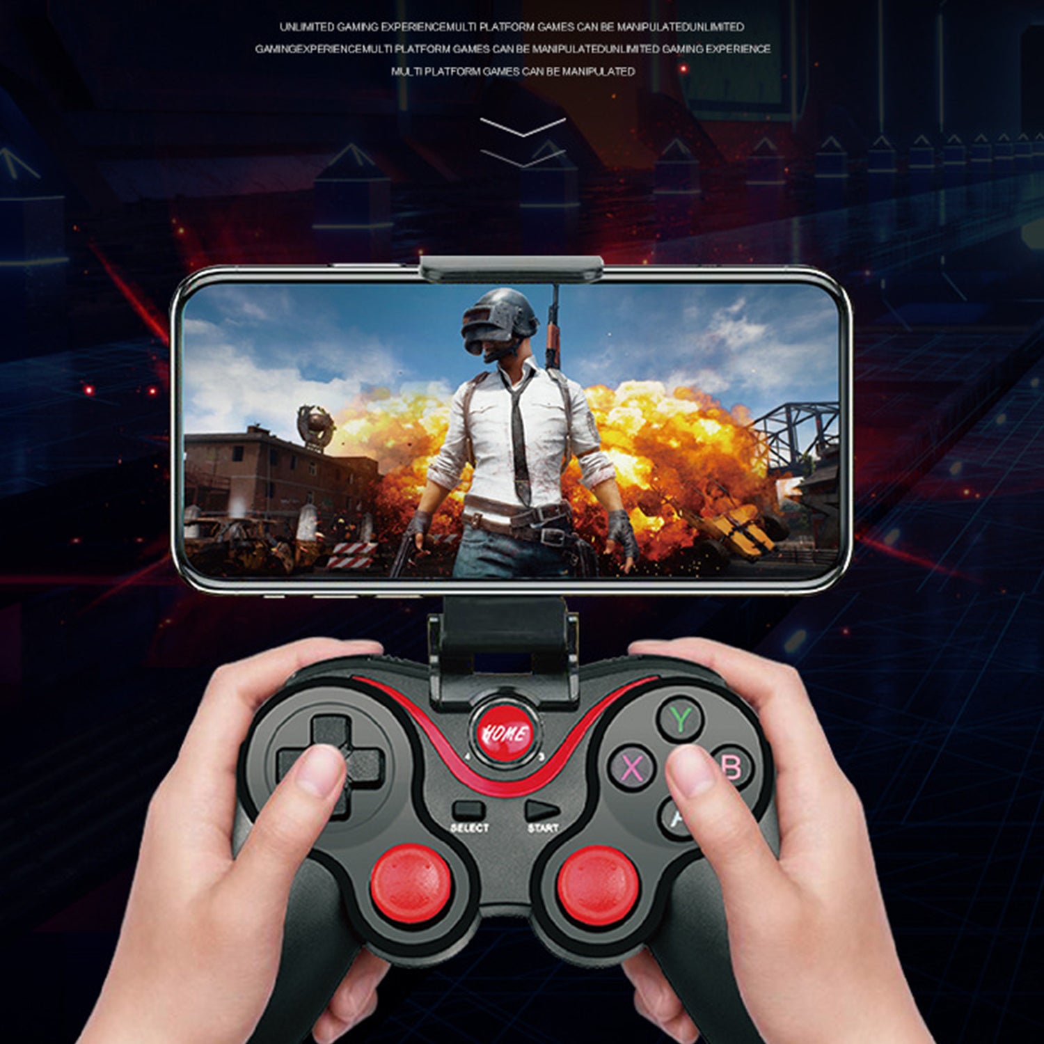 Wireless Bluetooth mobile phone holder receiver game handle