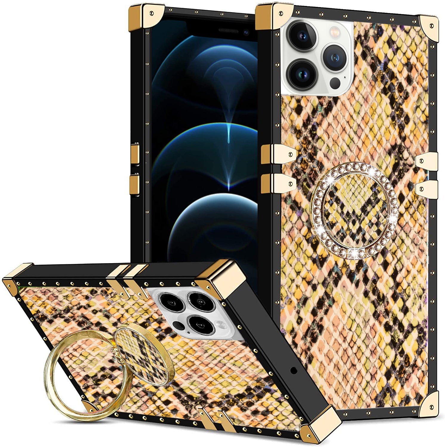 iPhone 13 Pro TPU Luxury  Fashion Case with Kickstand