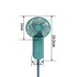 Folding cord sling charging treasure fan