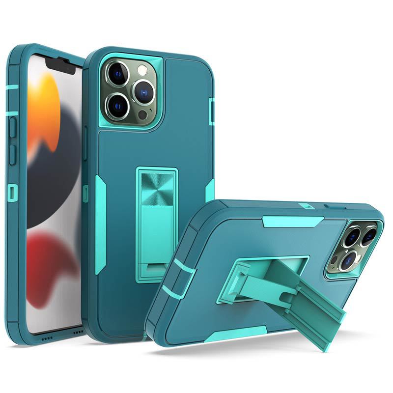 iPhone 13 mini Kickstand fully protected heavy-duty shockproof case