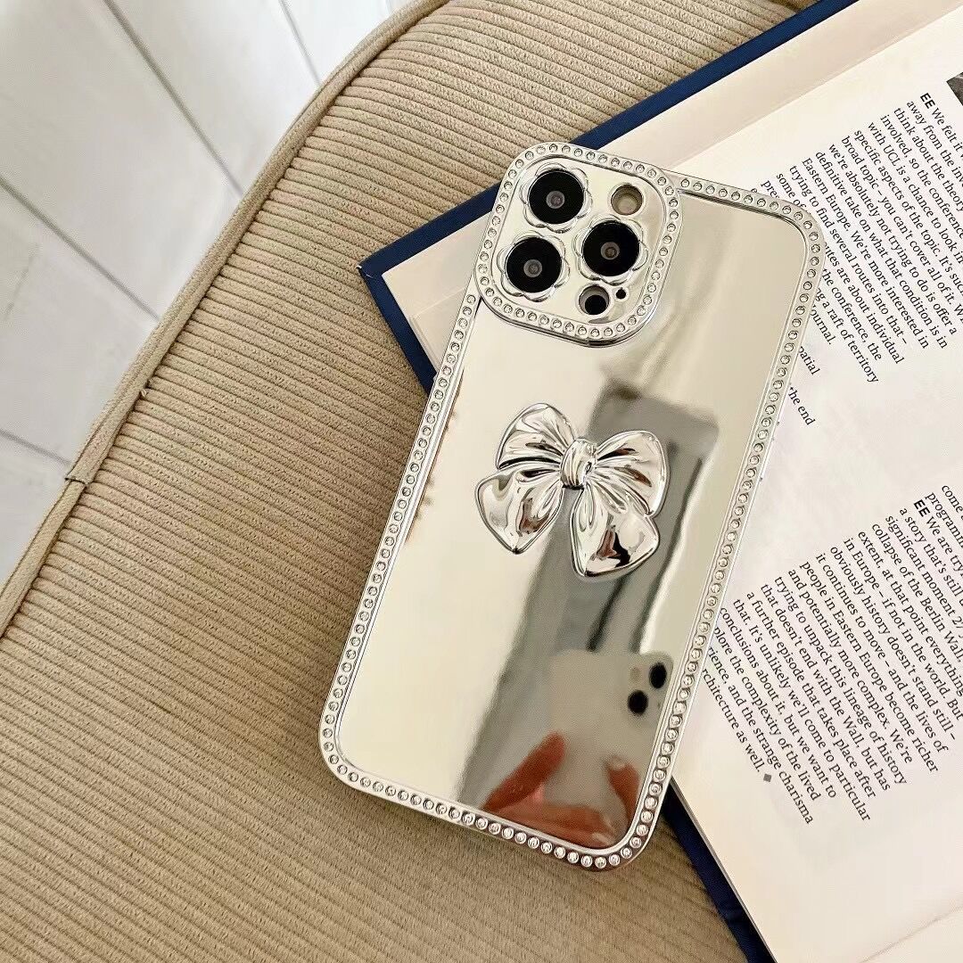 iPhone 13 Pro Diamond frame color electroplating bow case